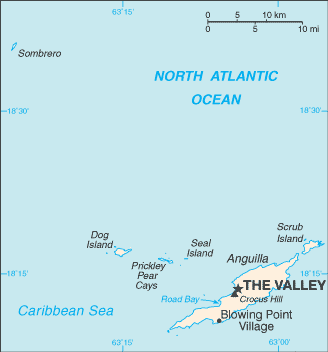 Map of Anguilla: Overview